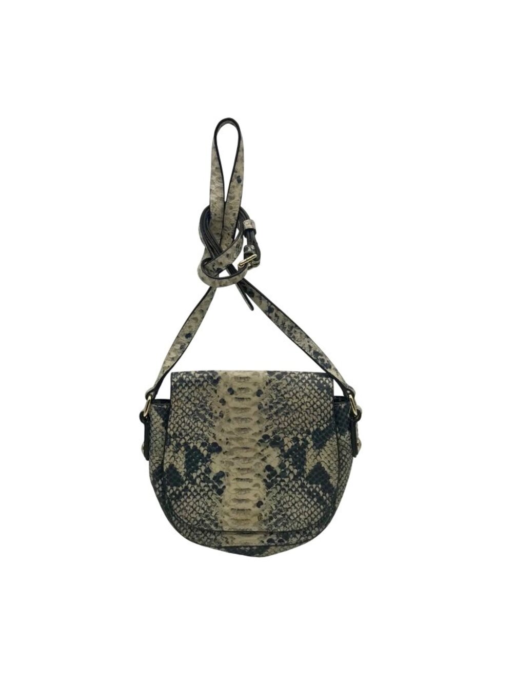 Henri Bendel Genuine Leather Snakeskin Crossbody Bag